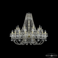 Большая хрустальная люстра Bohemia IVELE Crystal 1406/20+10/400/h-101 G