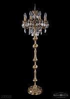 Литой торшер с хрусталем Bohemia IVELE Crystal 7000/8/125-134/B/FP