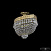 Хрустальная потолочная люстра Bohemia IVELE Crystal 19273/60IV G