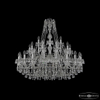 Большая хрустальная люстра Bohemia IVELE Crystal 1410/20+10+5/360 Ni V0300