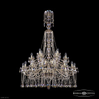 Большая хрустальная люстра Bohemia IVELE Crystal 1413/16+8+4/400/XL-164/2d G M801