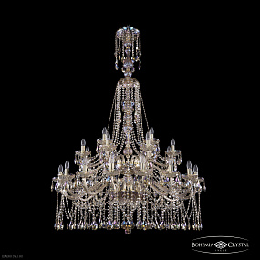 Большая хрустальная люстра Bohemia IVELE Crystal 1413/16+8+4/400/XL-164/2d G M801