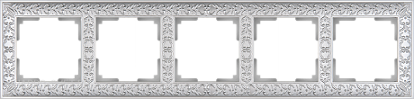Рамка на 5 постов (жемчужный) Werkel WL07-Frame-05