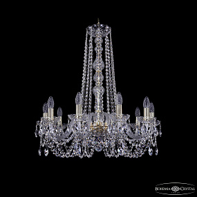 Хрустальная подвесная люстра Bohemia IVELE Crystal 1402/10/240/h-73 G