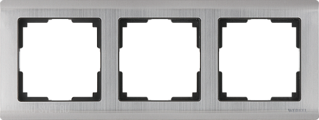 Рамка на 3 поста (глянцевый никель) Werkel WL02-Frame-03