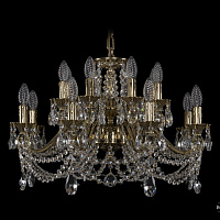 Литая подвесная люстра с хрусталем Bohemia IVELE Crystal 1703/16/225/C/GB