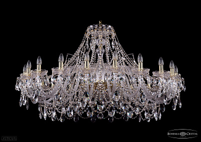 Хрустальная подвесная люстра Bohemia IVELE Crystal 1411/20/460-80/G