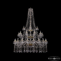 Большая хрустальная люстра Bohemia IVELE Crystal 1413/20+10+5/530/h-201/3d G