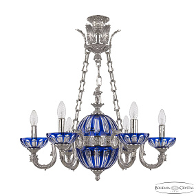 Подвесная люстра Bohemia Ivele Crystal Florence 71003P/6/175 Ni P Clear-Blue/H-1H Y8 FA4S