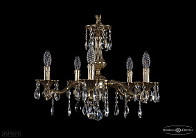 Литая подвесная люстра с хрусталем Bohemia IVELE Crystal 1710/5/160/A/GB
