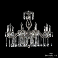 Подвесная хрустальная люстра Bohemia Ivele Crystal Verona 72402/10/300 A NB FH1M