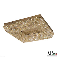 Хрустальная потолочная светодиодная люстра APL LED Sicilia SH603.2.60.A.Gd.3000