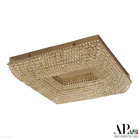 Хрустальная потолочная светодиодная люстра APL LED Sicilia SH603.2.60.A.Gd.3000