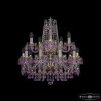 Хрустальная подвесная люстра Bohemia IVELE Crystal 1410/10+5/195/2d G V7010