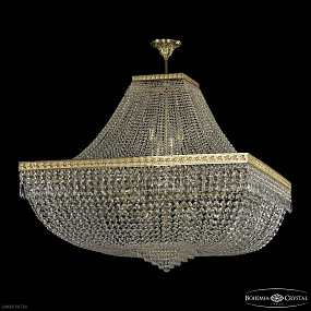 Большая хрустальная люстра Bohemia IVELE Crystal 19272/H1/100IV G