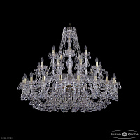 Большая хрустальная люстра Bohemia IVELE Crystal 1409/20+10+5/460 G