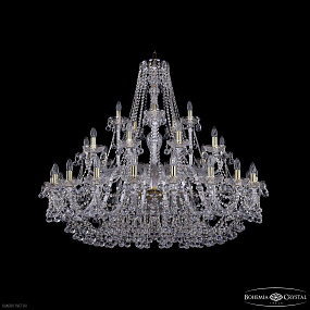 Большая хрустальная люстра Bohemia IVELE Crystal 1409/20+10+5/460 G