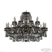 Большая хрустальная люстра Bohemia IVELE Crystal 1403/16+8/360 G M781