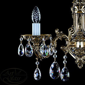 Бра ARTGLASS CR 0011-02-20 BRASS ANTIQUE CE