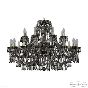 Большая хрустальная люстра Bohemia IVELE Crystal 1403/16+8/360 G M781