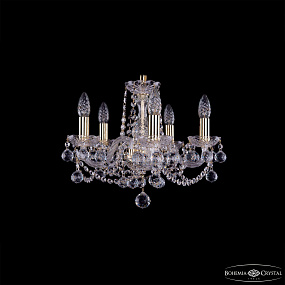 Хрустальная подвесная люстра Bohemia IVELE Crystal 1402/5/141/G/Balls