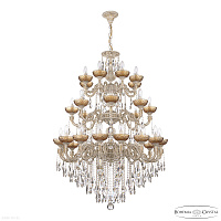 Большая хрустальная люстра Bohemia IVELE Crystal AL79101/16+8+8/300/3d B WMG P Amber/M-1F