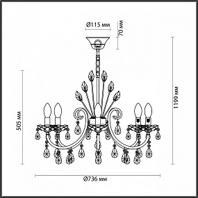 Подвесная люстра Odeon Light VERSIA 4977/8