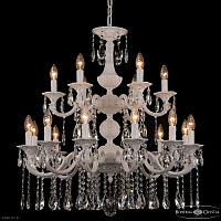 Хрустальная подвесная люстра Bohemia IVELE Crystal AL78101/12+6/250/2D A WG
