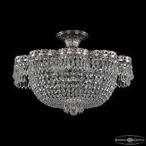 Хрустальная потолочная люстра Bohemia IVELE Crystal 19301/45JB Ni