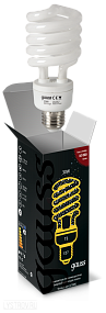 Лампа люминесцентная GAUSS 192130 T3 SPIRAL 220-240V 30W 2700K E27