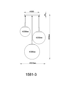 Подвесная люстра Globo Joel 1581-3