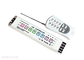 RGB контроллер для светод. лент с пультом 12V/24V, 3 канала по 6А. Donolux DL-18302/RGB Controller