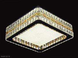 Хрустальная потолочная светодиодная люстра Lumina Deco Vesuvio DDС 6650-600