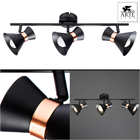 Спот Arte Lamp Baltimore A1406PL-3BK