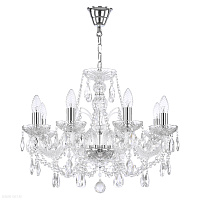 Хрустальная подвесная люстра Bohemia IVELE Crystal 105/8/195 Ni