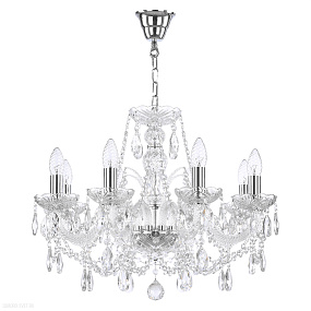 Хрустальная подвесная люстра Bohemia IVELE Crystal 105/8/195 Ni