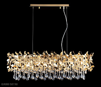 Подвесная хрустальная люстра Crystal Lux ROMEO SP8 GOLD L1000