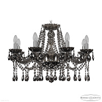 Хрустальная подвесная люстра Bohemia IVELE Crystal 1413/8/240 Ni M731