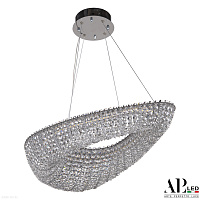 Хрустальная подвесная светодиодная люстра APL LED Sicilia SH509.0.70.M.Ni.4000
