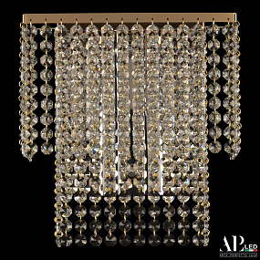 Бра хрустальное светодиодное APL LED Rimini S500.B3.25-27.A.3000.Gold