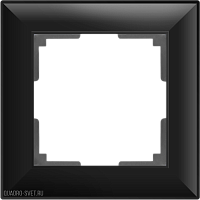 Рамка на 1 пост (черный матовый) Werkel WL14-Frame-01