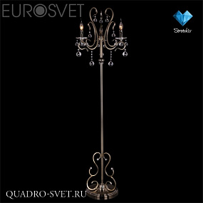 Торшер EUROSVET 12505 12505/3F античная бронза Strotskis