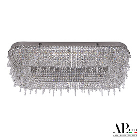 Хрустальная потолочная светодиодная люстра APL LED Sicilia SH622.2.80.B.Ni.4000