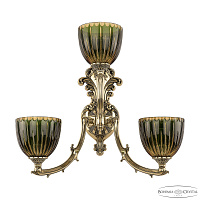 Бра Bohemia Ivele Crystal Verona 7211B15/2+1/210 GB P1 U Amber-Green/H-1K
