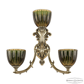 Бра Bohemia Ivele Crystal Verona 7211B15/2+1/210 GB P1 U Amber-Green/H-1K