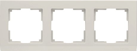 Рамка на 3 поста (слоновая кость) Werkel WL04-Frame-03-ivory