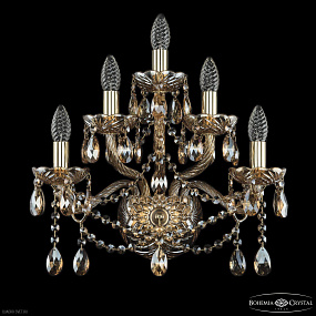 Бра с хрусталем Bohemia IVELE Crystal 1413B/2+2+1/165 G M721