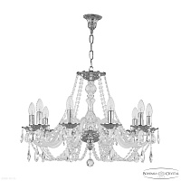 Хрустальная подвесная люстра Bohemia IVELE Crystal 1601/10/240 Ni