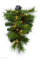 Хвойный декор CRYSTAL TREES Капля АРИЯ с вплетенной гирляндой KP6332