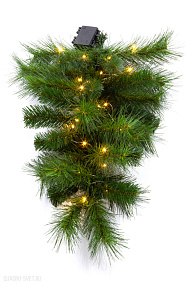 Хвойный декор CRYSTAL TREES Капля АРИЯ с вплетенной гирляндой KP6332